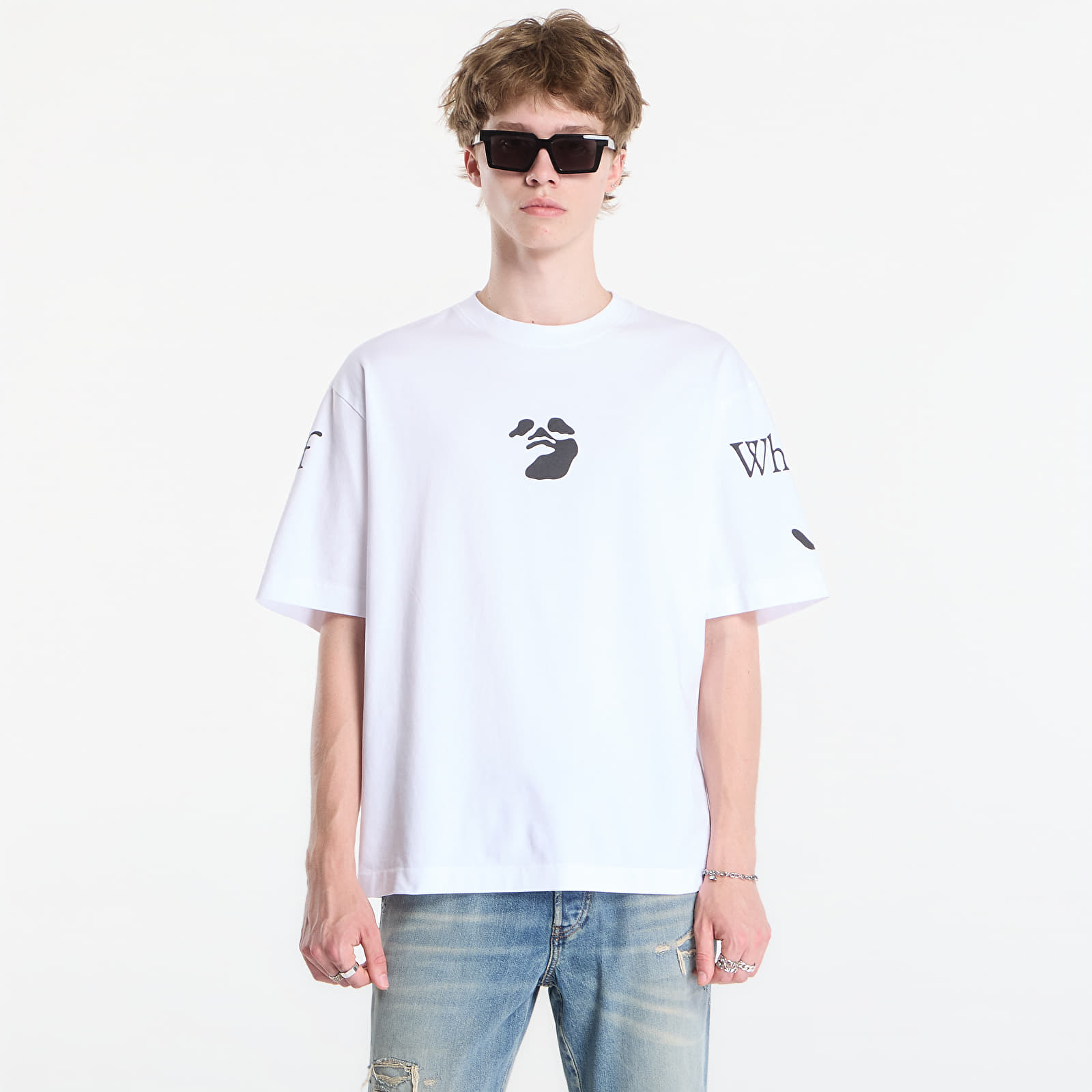 T-shirts Off-White Swimming Logo Skate S/S Tee UNISEX White