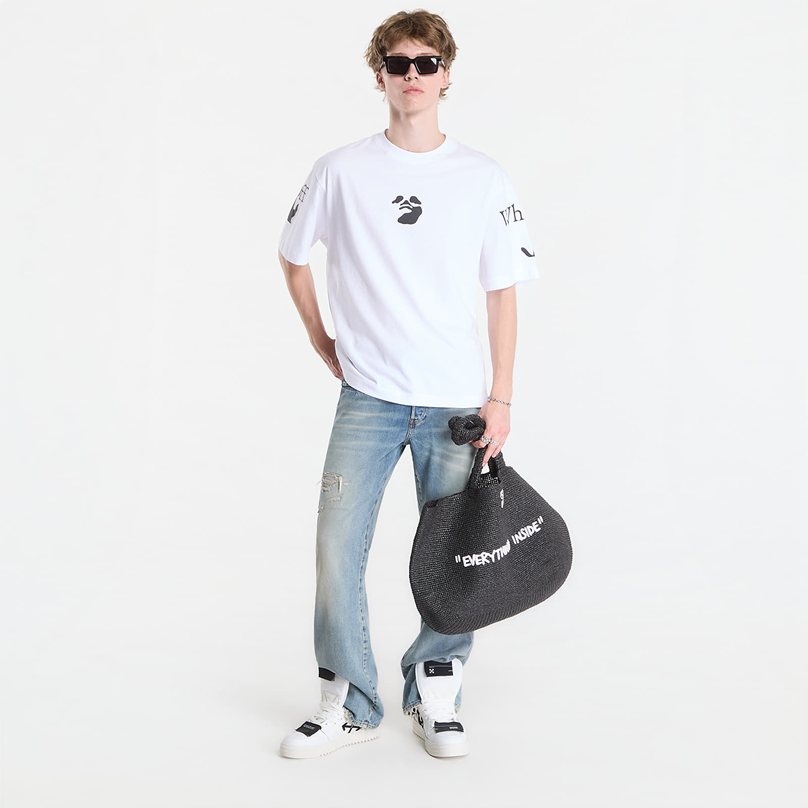 T-shirts Off-White Swimming Logo Skate S/S Tee UNISEX White