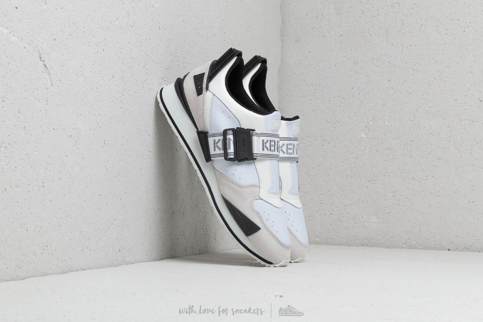 Férfi cipők Kenzo New K-Run Sneakers White