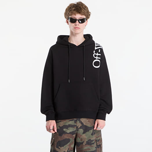 Sweatshirt Off-White Vertical Bookish Skate Hoodie UNISEX Black