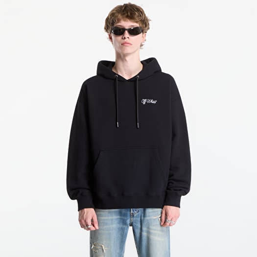 Sweatshirt Off-White Script Logo Skate Hoodie UNISEX Black