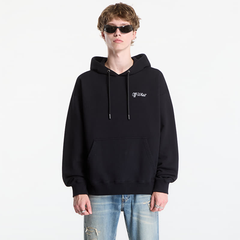 Sweatshirt Off-White Script Logo Skate Hoodie UNISEX Black