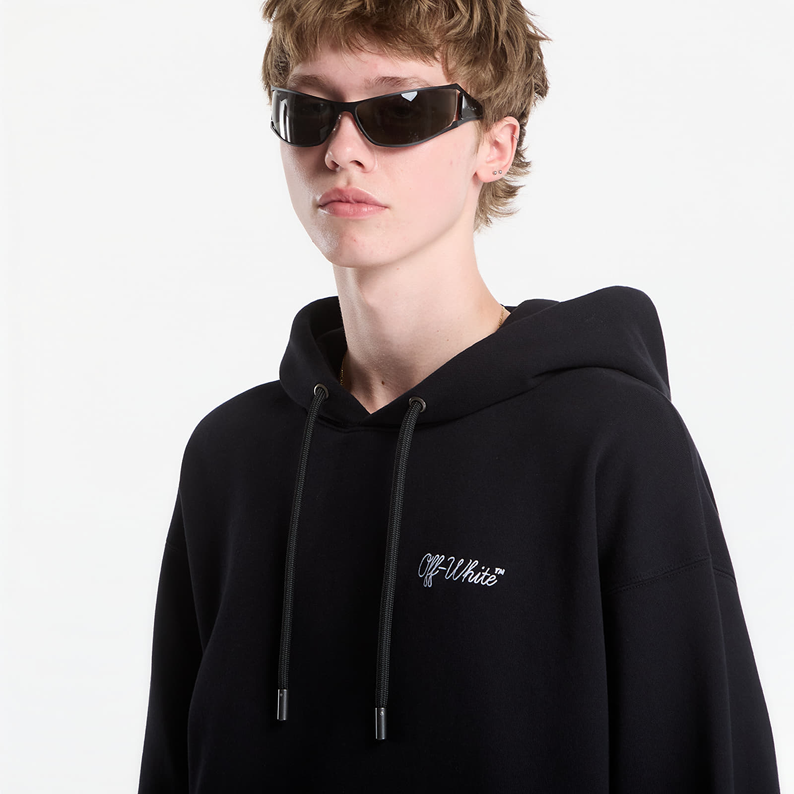 Hoodies and sweatshirts  Off-White Script Logo Skate Hoodie UNISEX Black