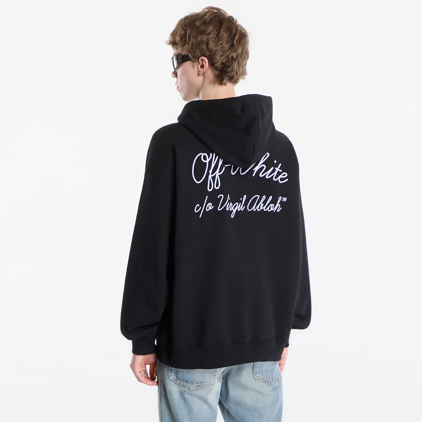 Hoodies and sweatshirts  Off-White Script Logo Skate Hoodie UNISEX Black