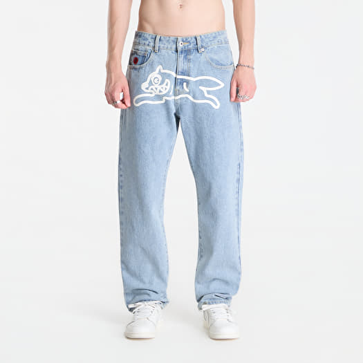 Jeans Billionaire Boys Club Icecream Running Dog Denim Pant Heavy Wash Blue