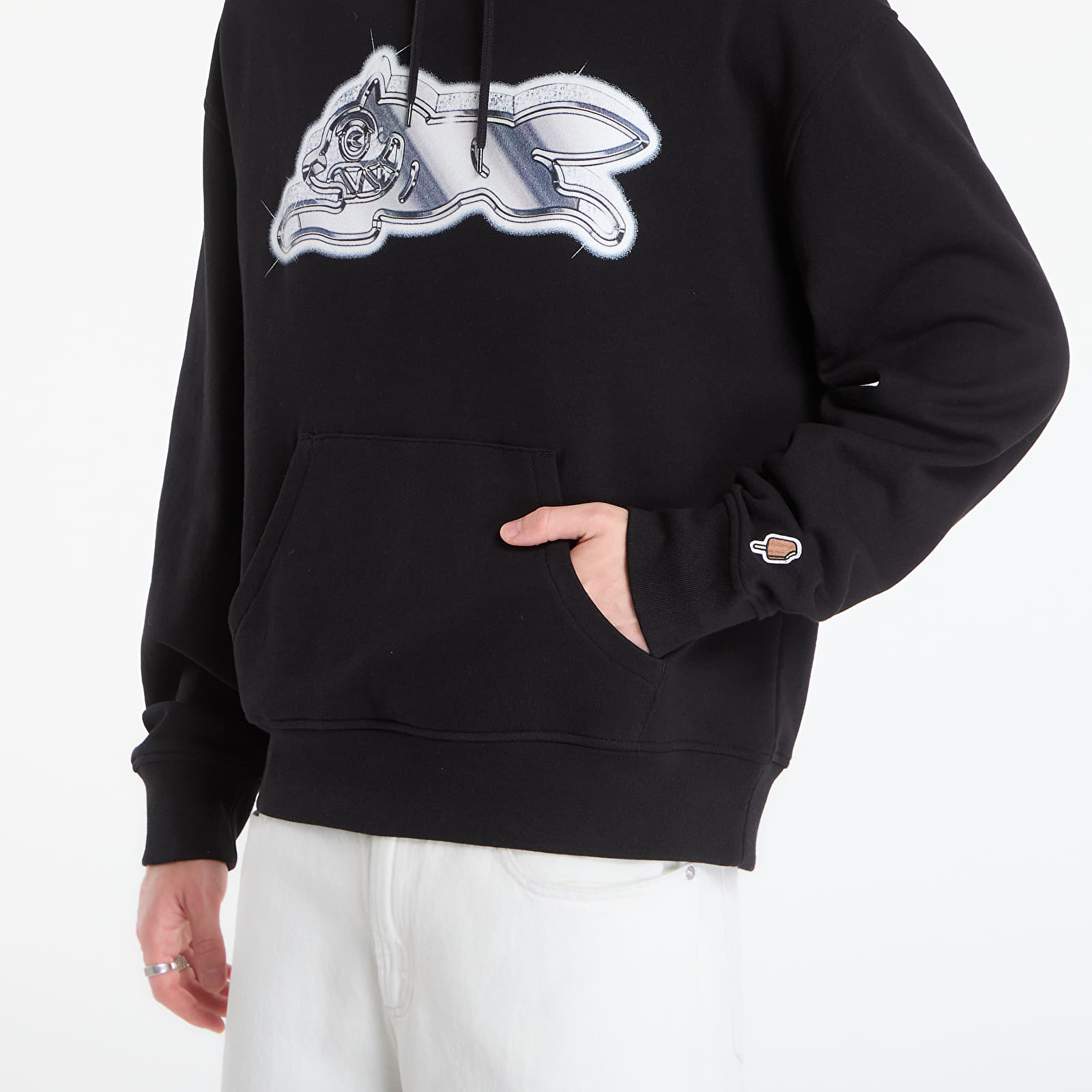 Hoodies and sweatshirts  Billionaire Boys Club Icecream Iced Out Running Dog Popover Hood Black