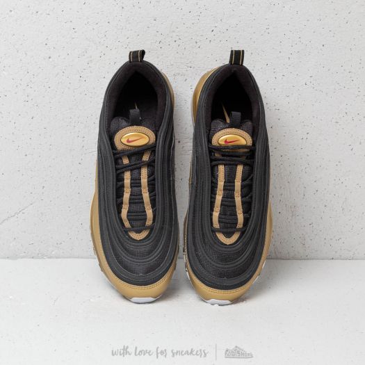 Nike air max 97 qs black/varsity red/metallic gold unisex shoe shop