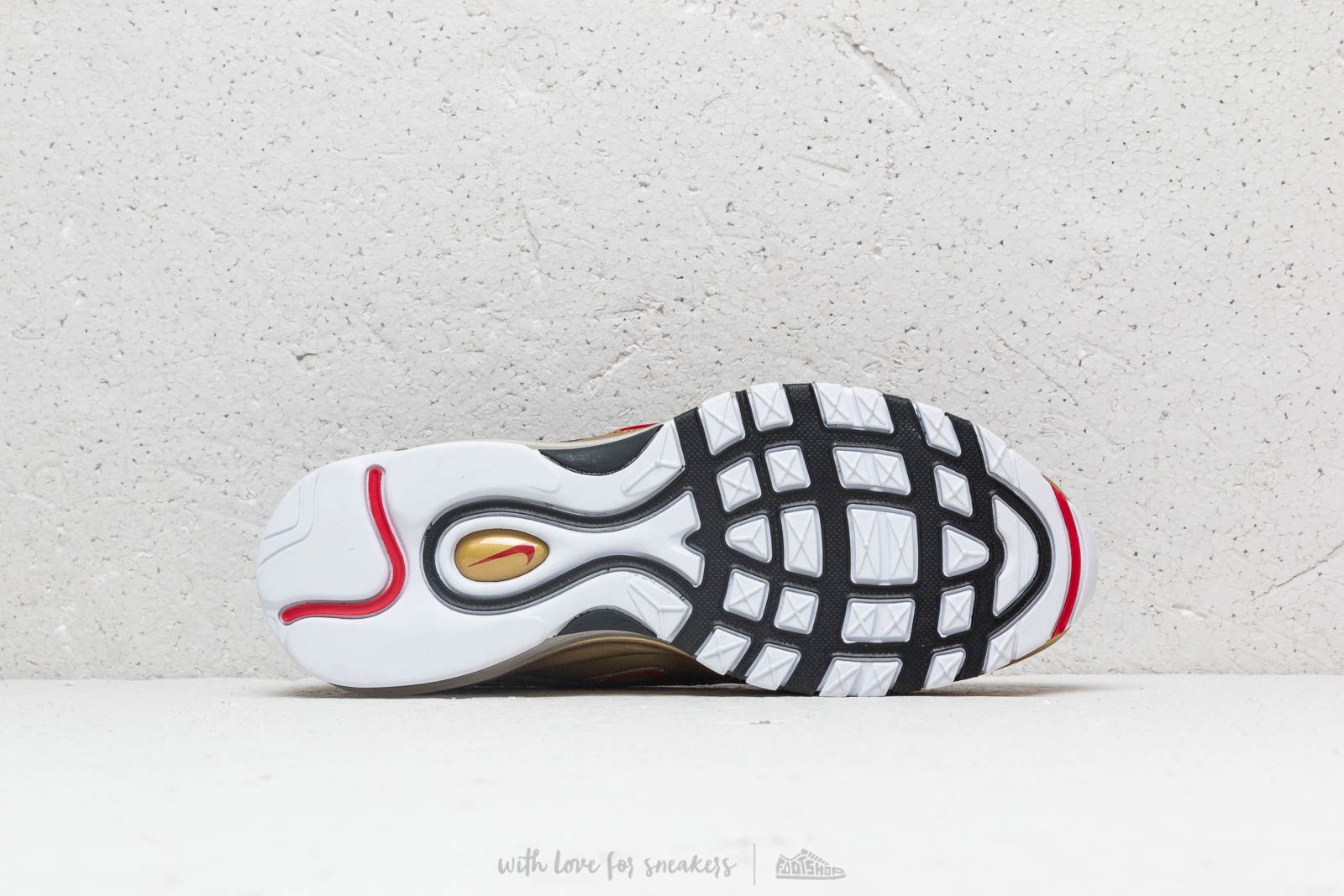 Men s shoes Nike Air Max 97 QS Black Varsity Red Gold Footshop