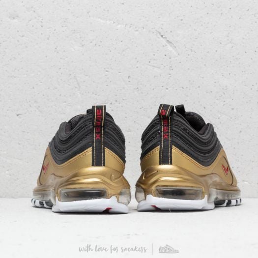 Men s shoes Nike Air Max 97 QS Black Varsity Red Gold Footshop