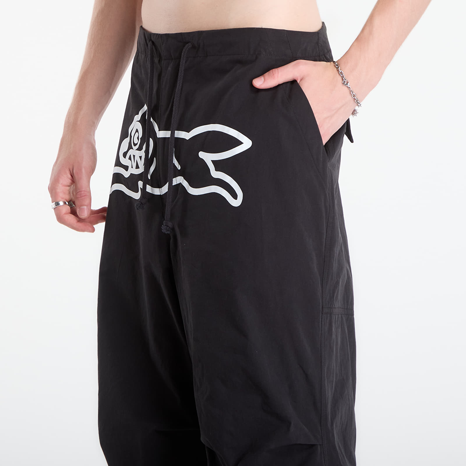 Pants Billionaire Boys Club Icecream Running Dog Parachute Pants Black