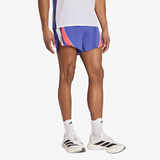 Korte broek adidas ADIZERO Archive Running Shorts Dual Indigo/ Semi Lucid Red/ White