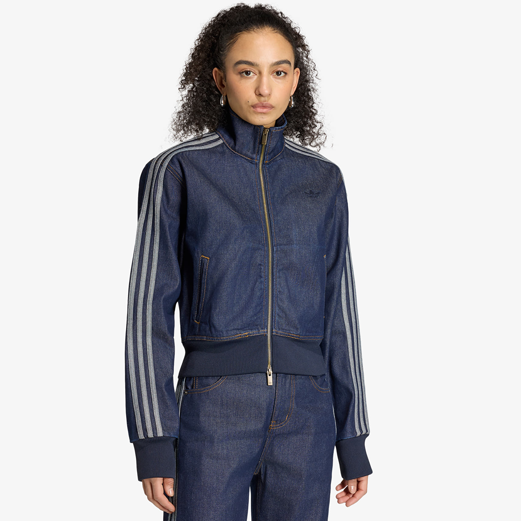 Яке adidas Firebird Denim Tracktop Indigo Denim XS