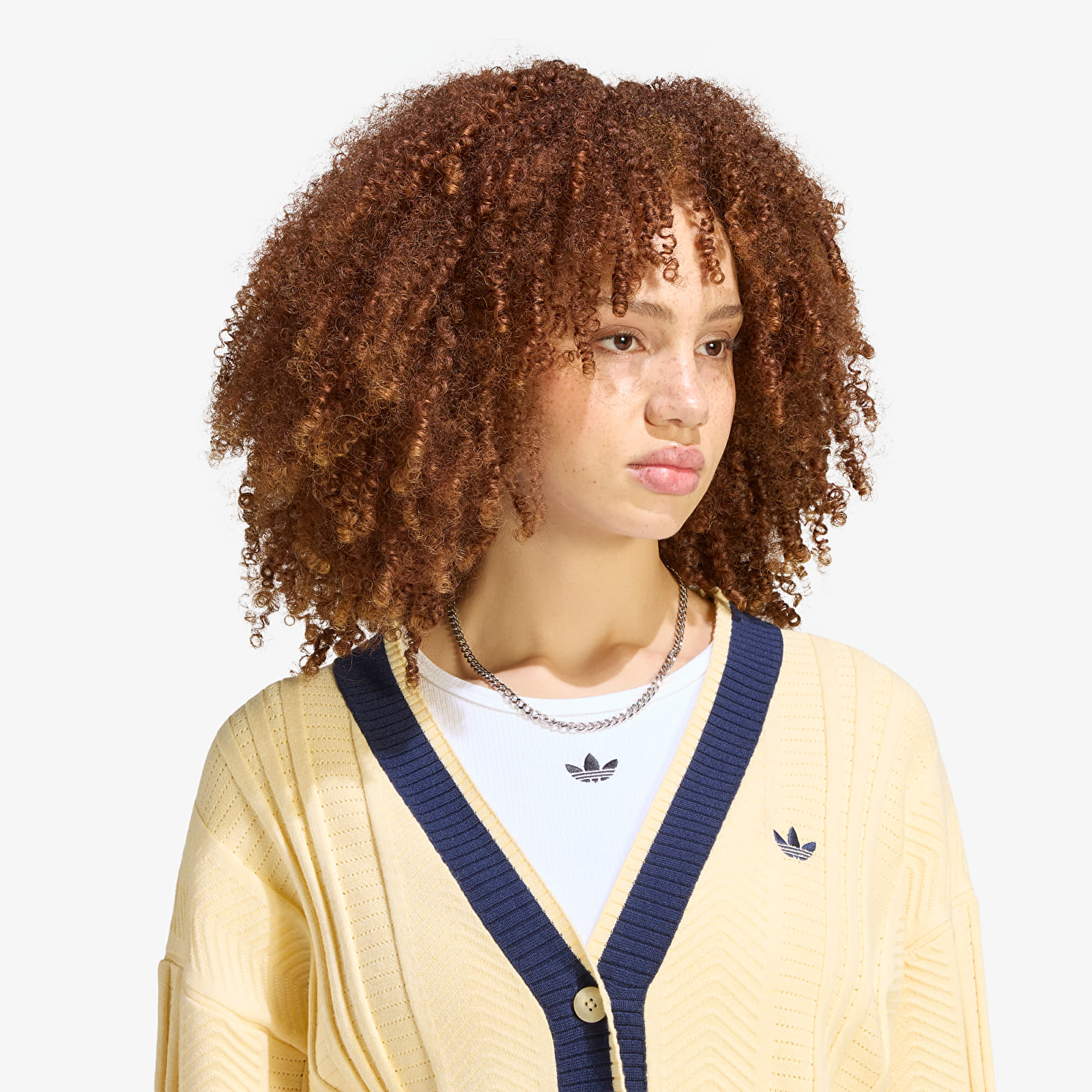 Sweaters adidas Cable Knit Cardigan Warm Vanilla