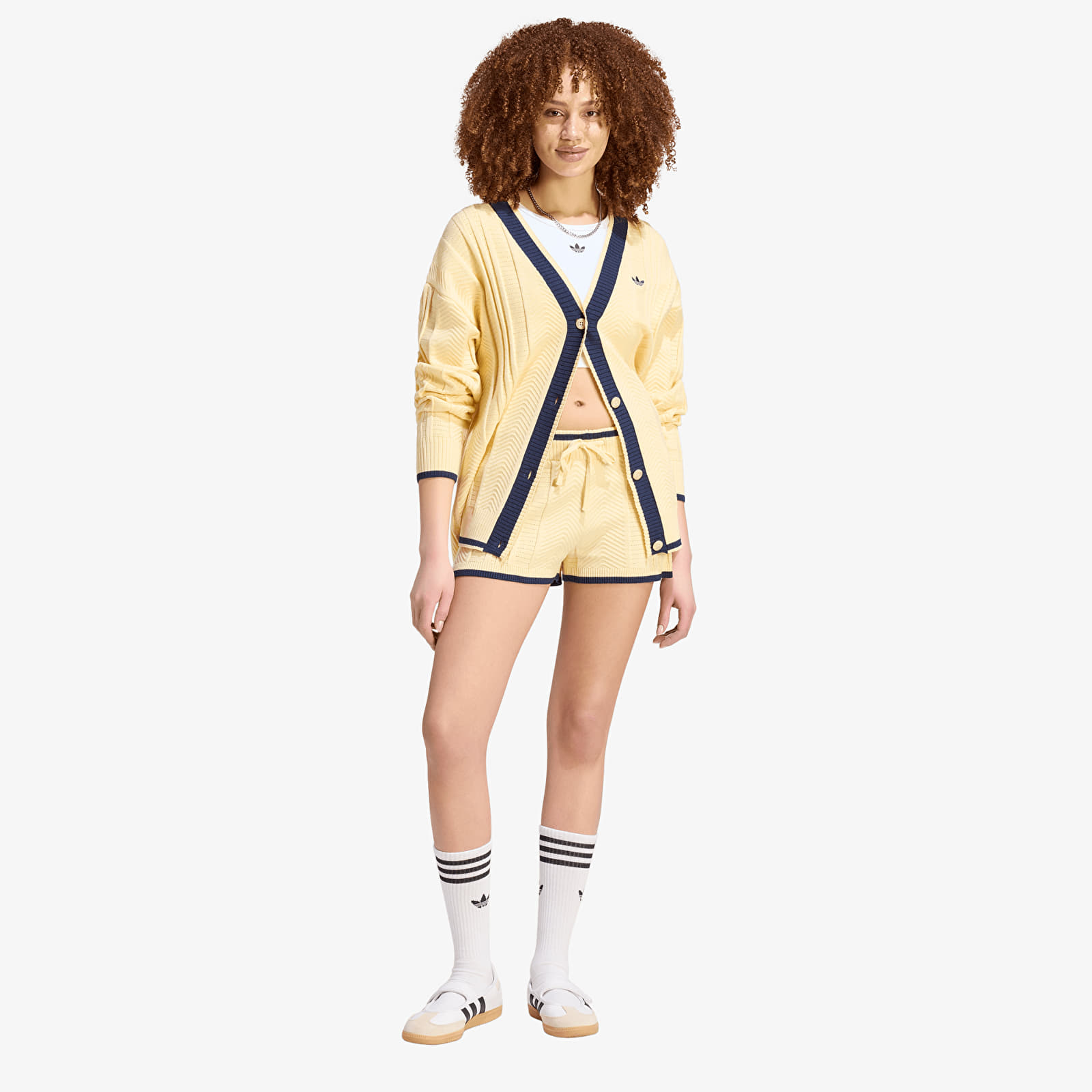Sweaters adidas Cable Knit Cardigan Warm Vanilla