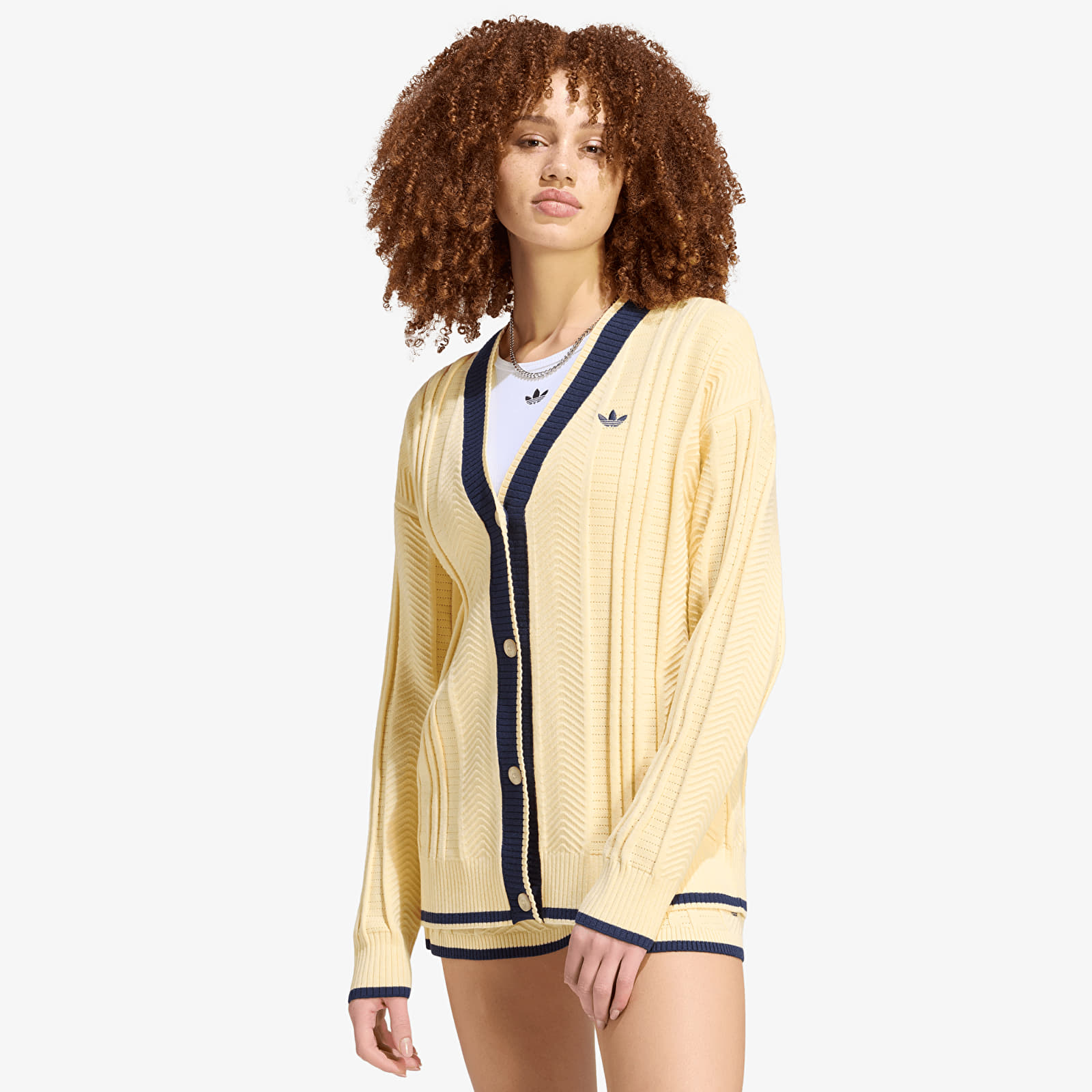 Sweaters adidas Cable Knit Cardigan Warm Vanilla