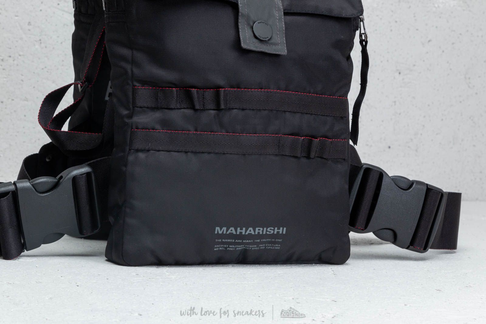 Crossbody bags Maharishi Travel Plate Bag Black (7005 black