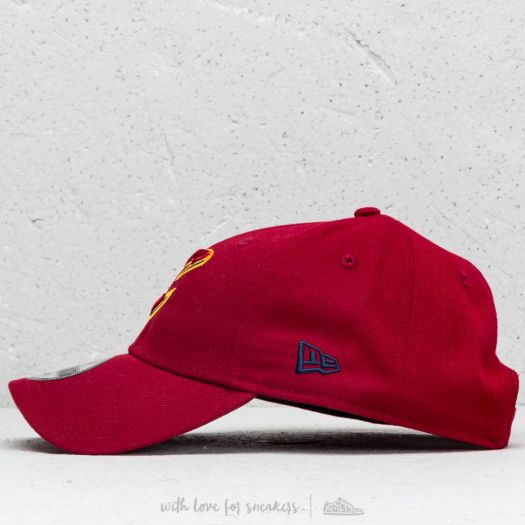 Casquette New Era 9Forty Cleveland Cavaliers - Rouge, Taille Unique, 100% Polyester