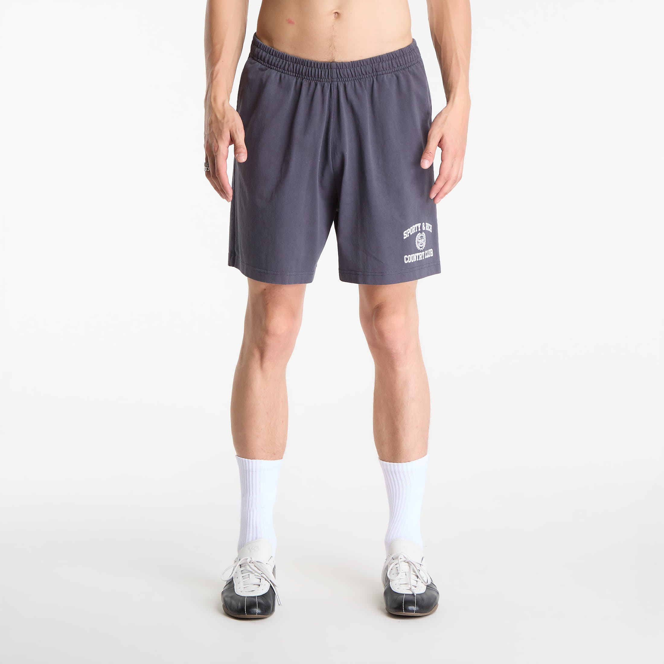 Pantaloni scurți Sporty & Rich Varsity Crest Gym Short UNISEX Carbon XL