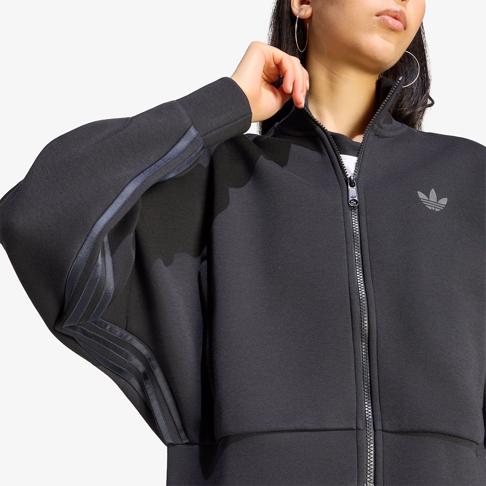 Hættetrøjer og sweatshirts adidas Spacer Tracktop Black/ Black Reflective/ Night Grey