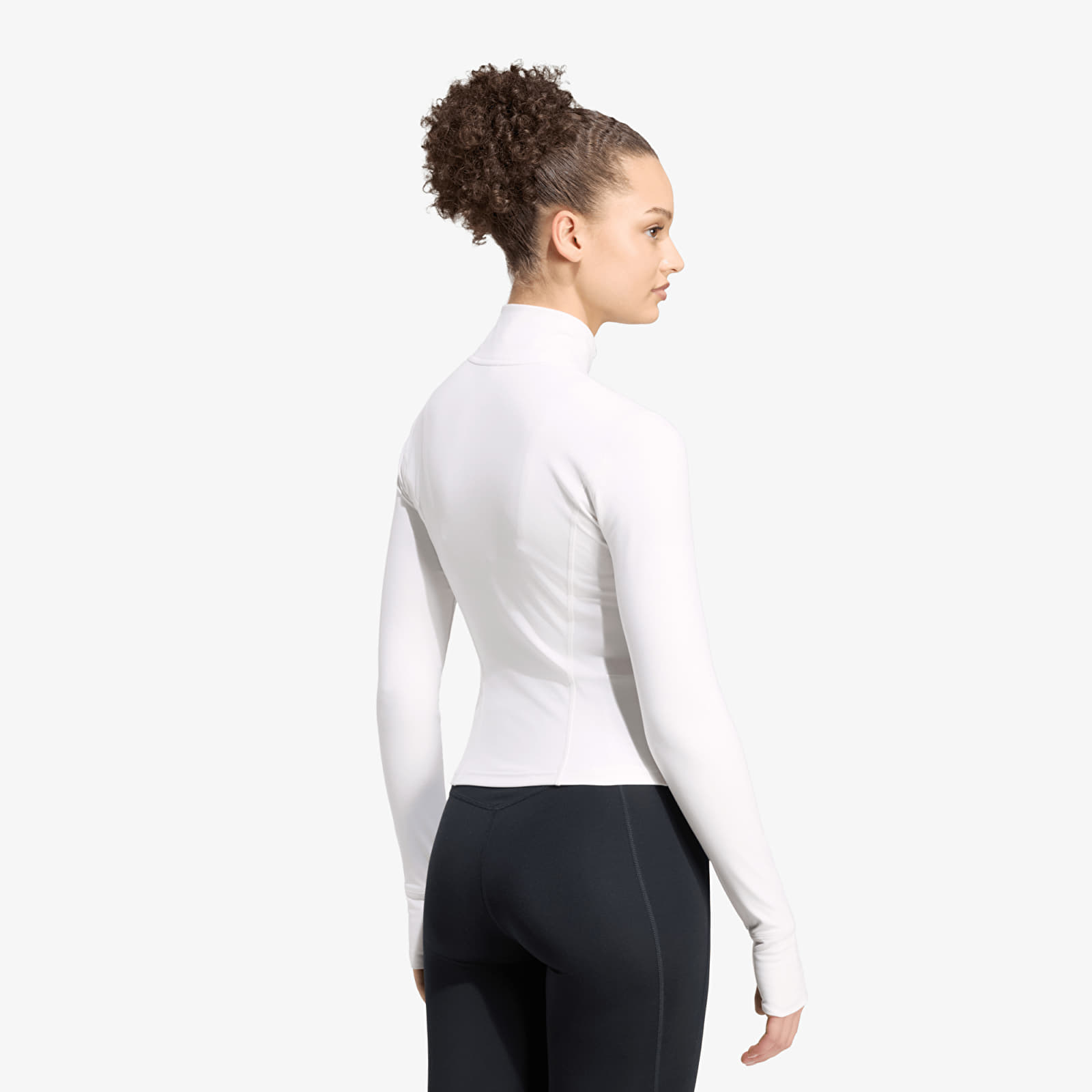 Džemperiai su gobtuvais ir džemperiai adidas 3-stripes Studio Zip Through Jacket Chalk White