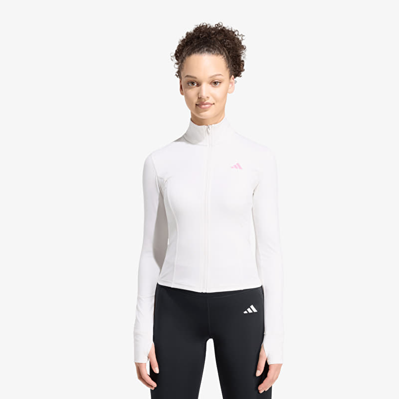 Sweatshirt adidas 3-stripes Studio Zip Through Jacket Chalk White