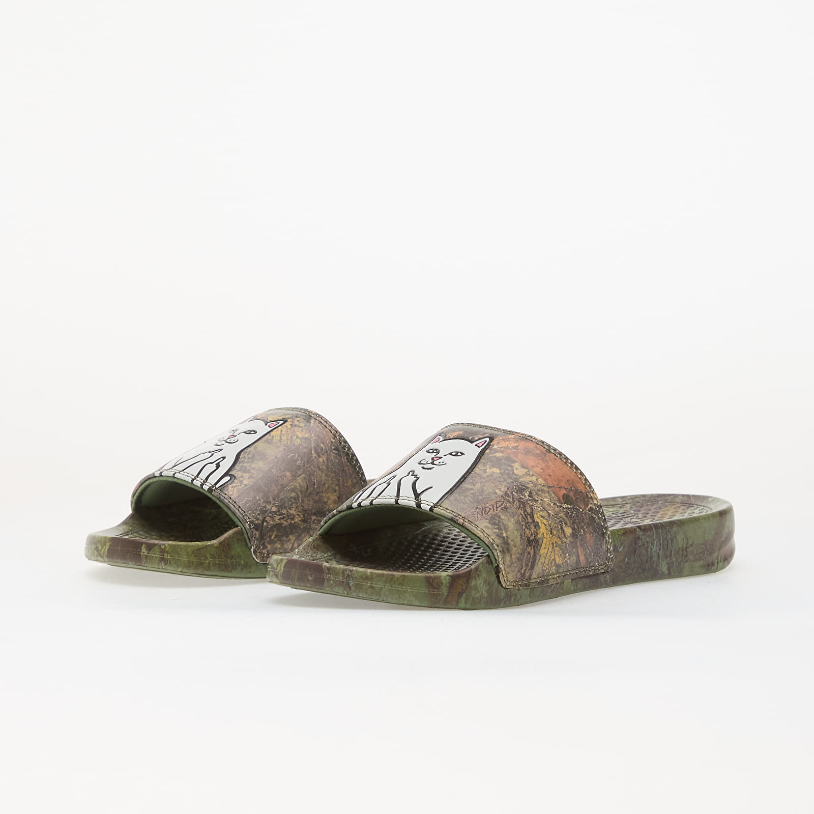Men's slides RIPNDIP Lord Nermal Slides Nerm Tree Camo