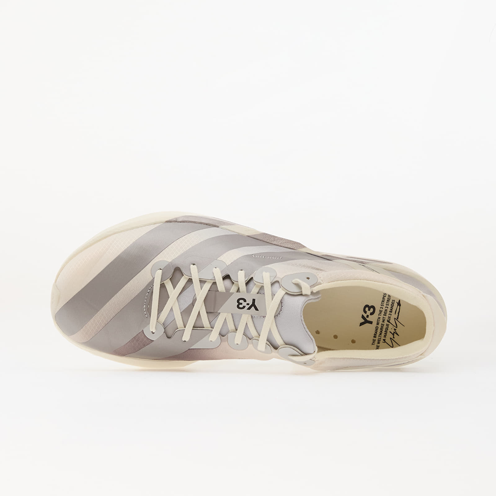 Men's shoes Y-3 Adios 9 Chalk White/ Taupe Met./ Lgh Solid Grey