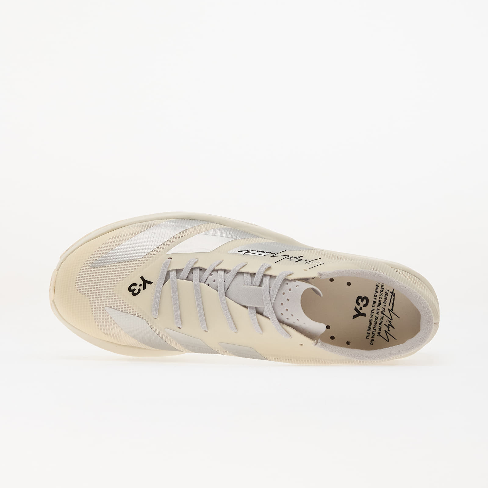 Чоловіче взуття Y-3 Adizero RC6 Cream White/ Silver Met./ Lgh Solid Grey