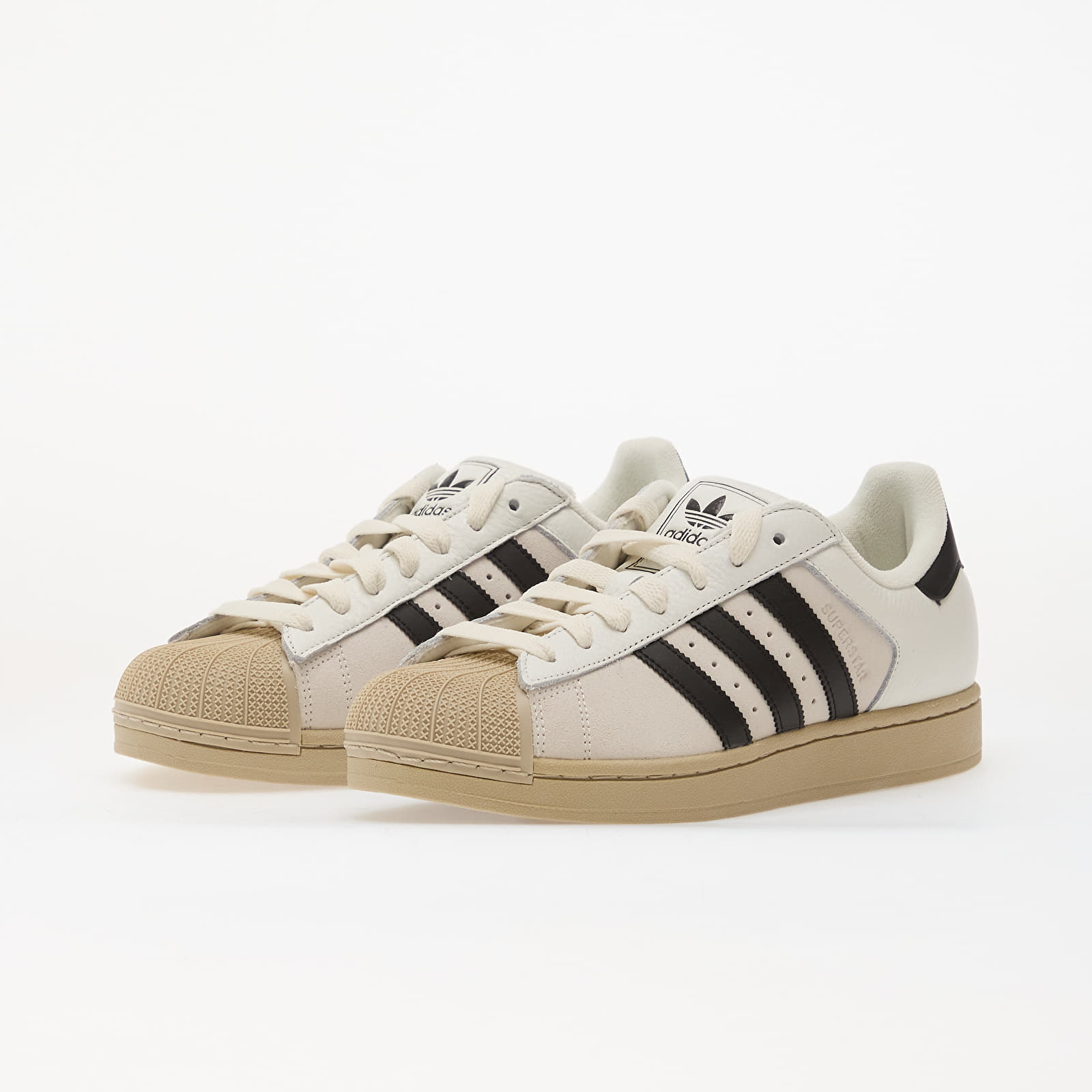Încălțăminte și sneakerși pentru bărbați adidas Superstar Ii Core White/ Core Black/ Khaki Three