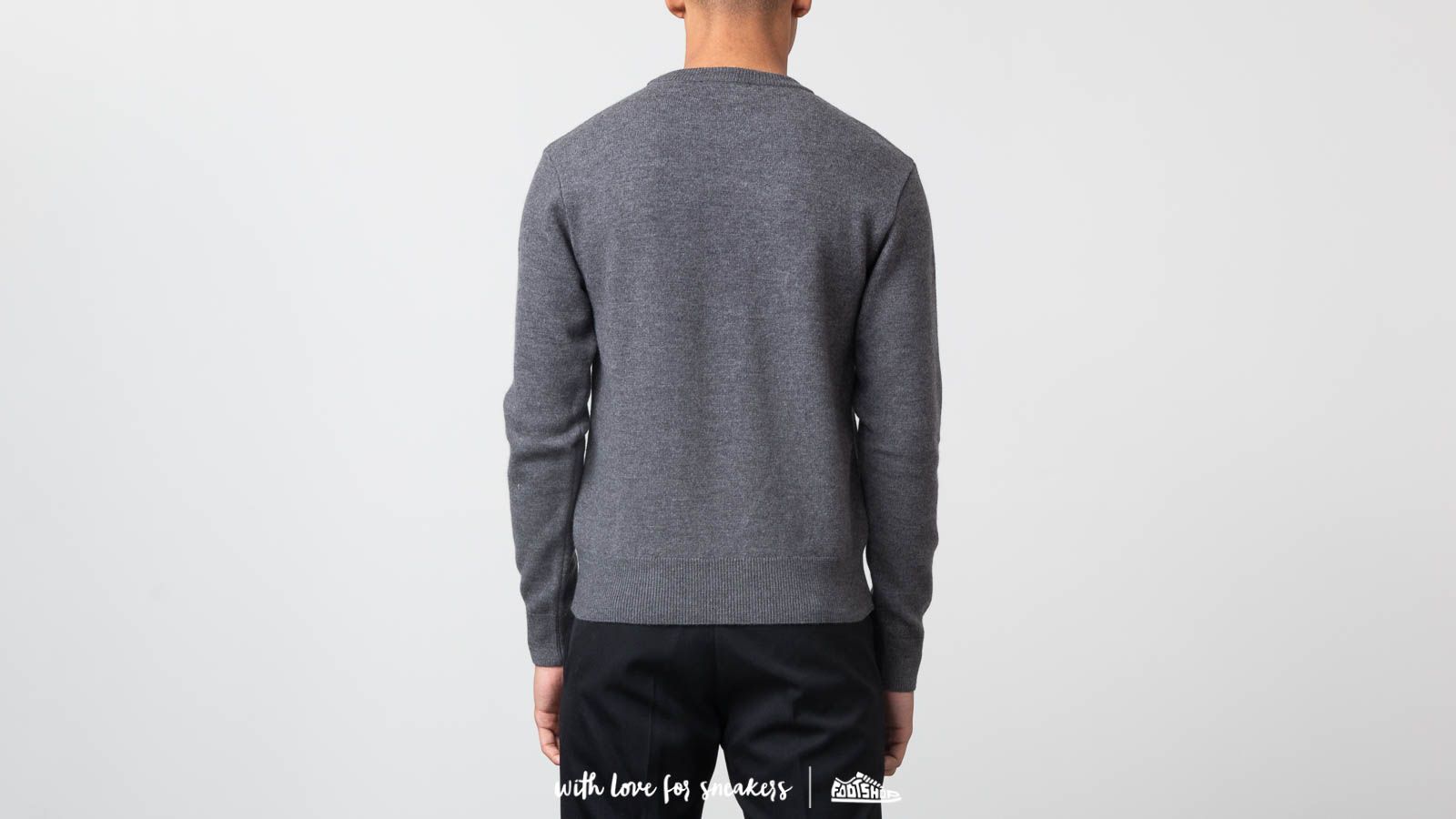 Maglioni Alexandre Mattiussi Tricolor Crewneck Sweater Grey/ Red