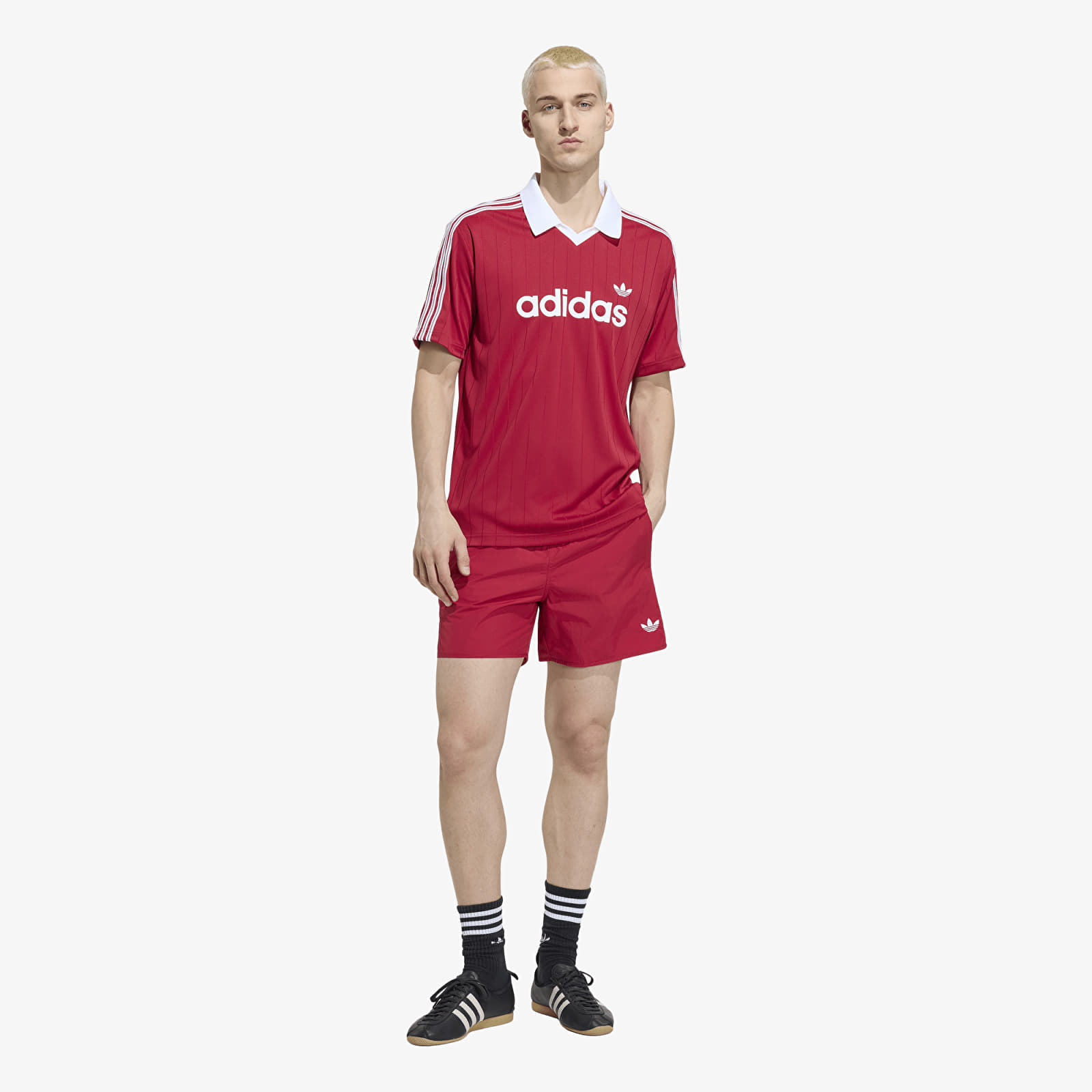 Men's jerseys adidas Drop Needle Jersey Team Victory Red/ White