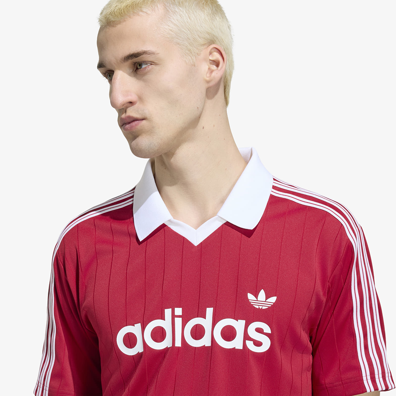 Men's jerseys adidas Drop Needle Jersey Team Victory Red/ White
