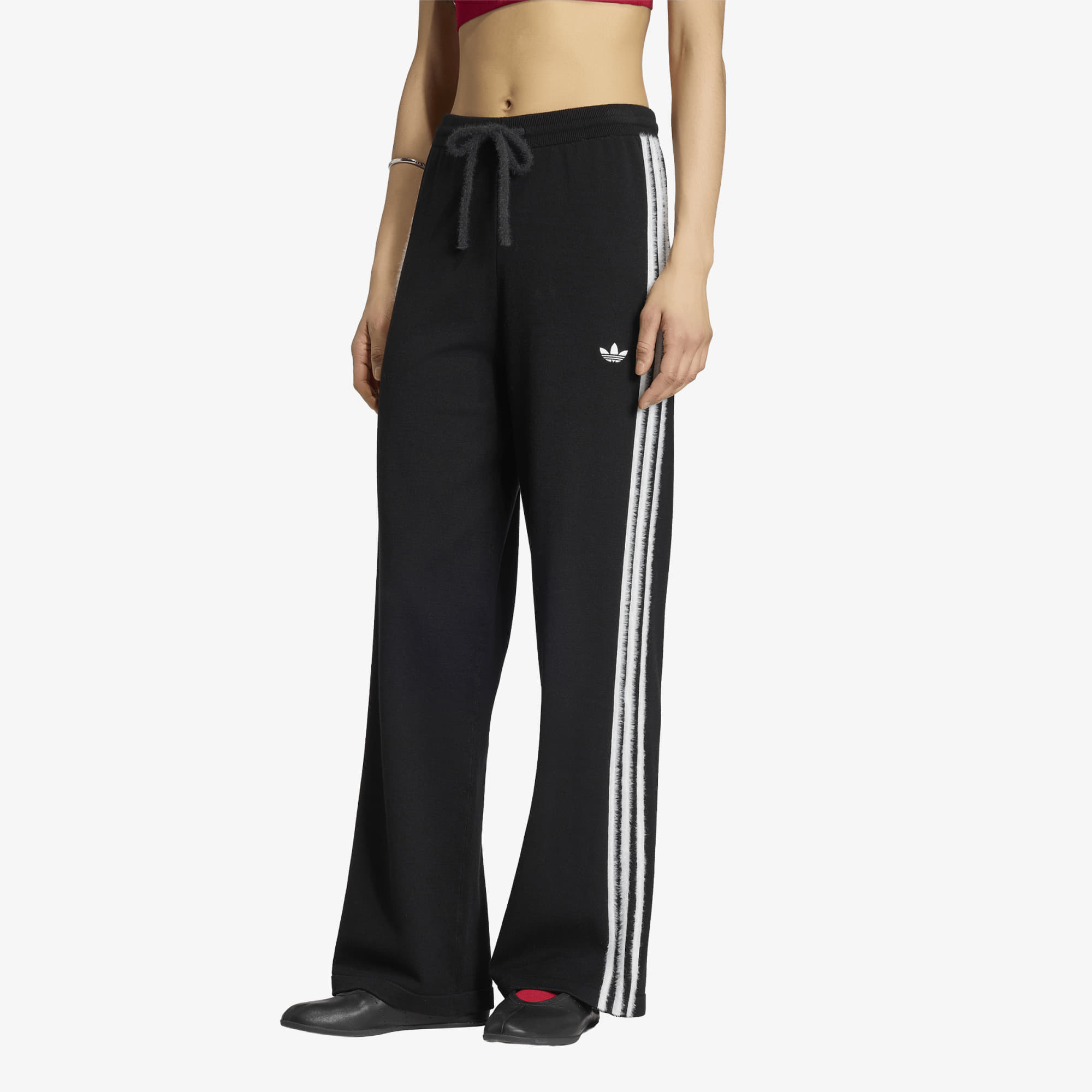 Панталони adidas Knit Firebird Track Pants Black/ White M