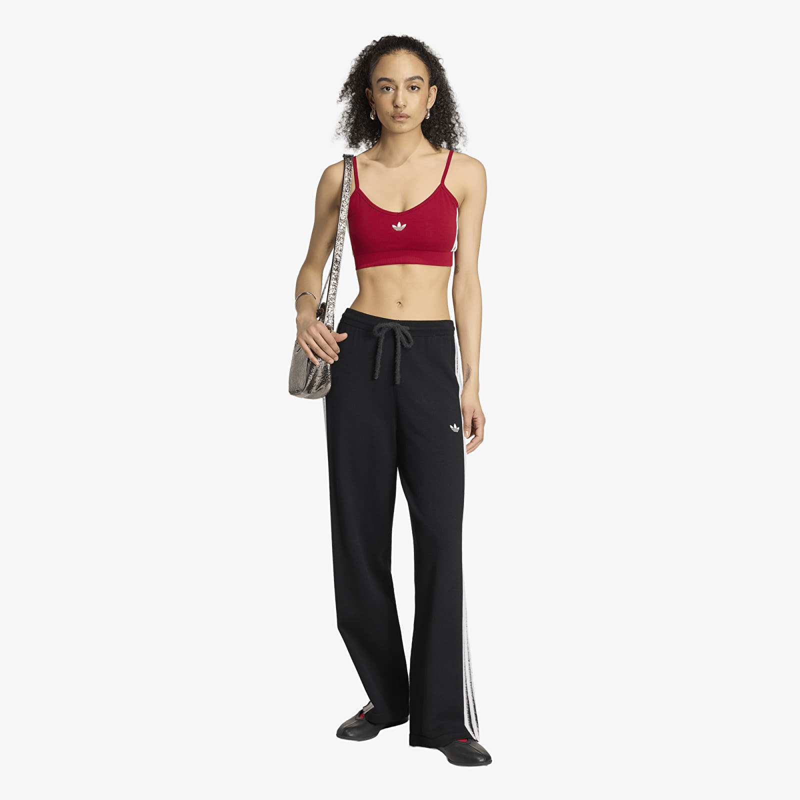 Женские брюки adidas Knit Firebird Track Pants Black/ White