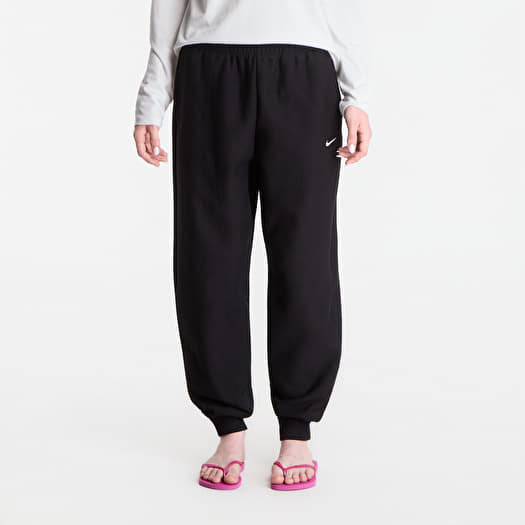 Pantalon de survêtement Nike Studio Fleece Heavyweight Women's High-Waisted Oversized Joggers Total Black/ Sail