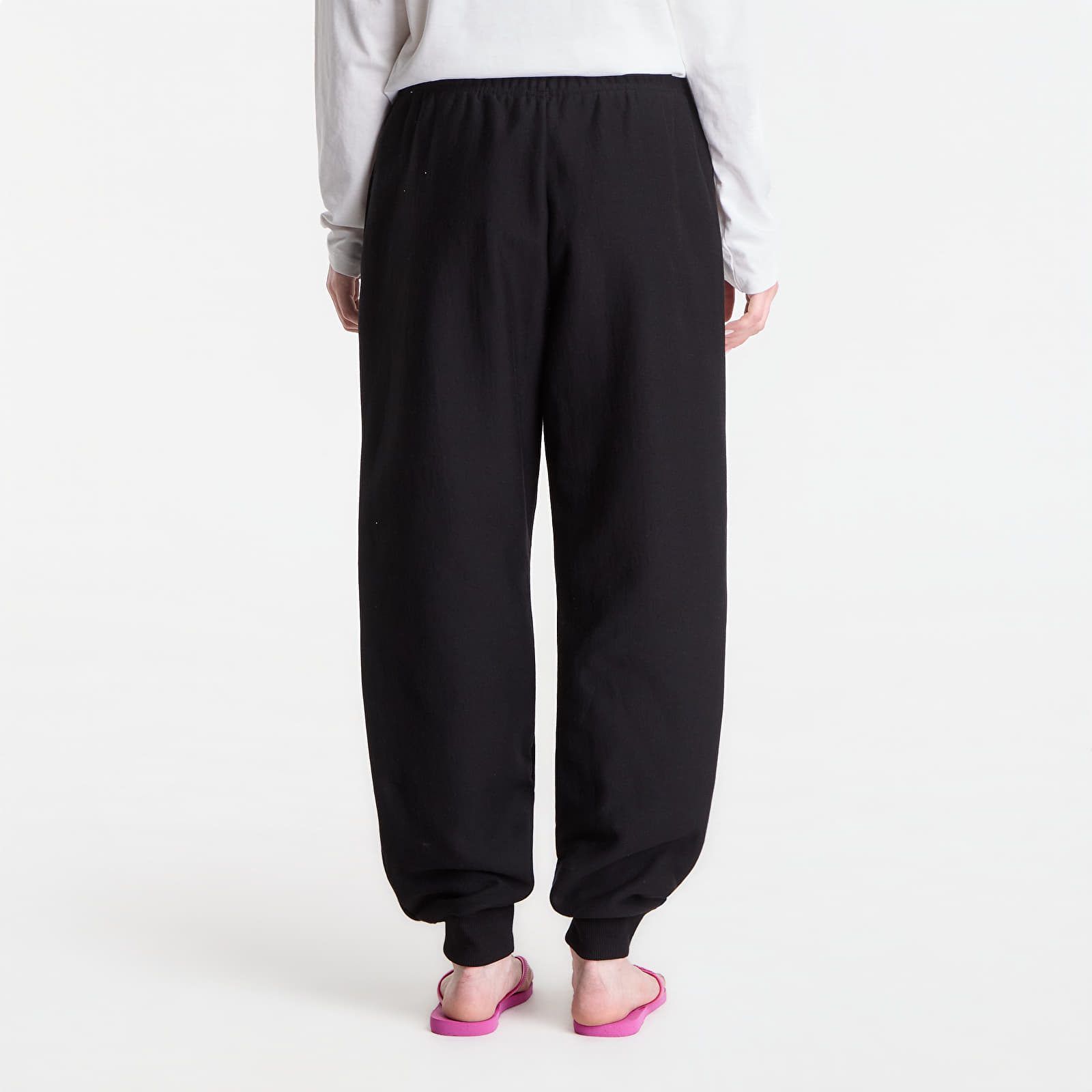 Women's sweatpants Nike Studio Fleece Heavyweight Women's Oversized High-Rise Joggers Total Black/ Sail