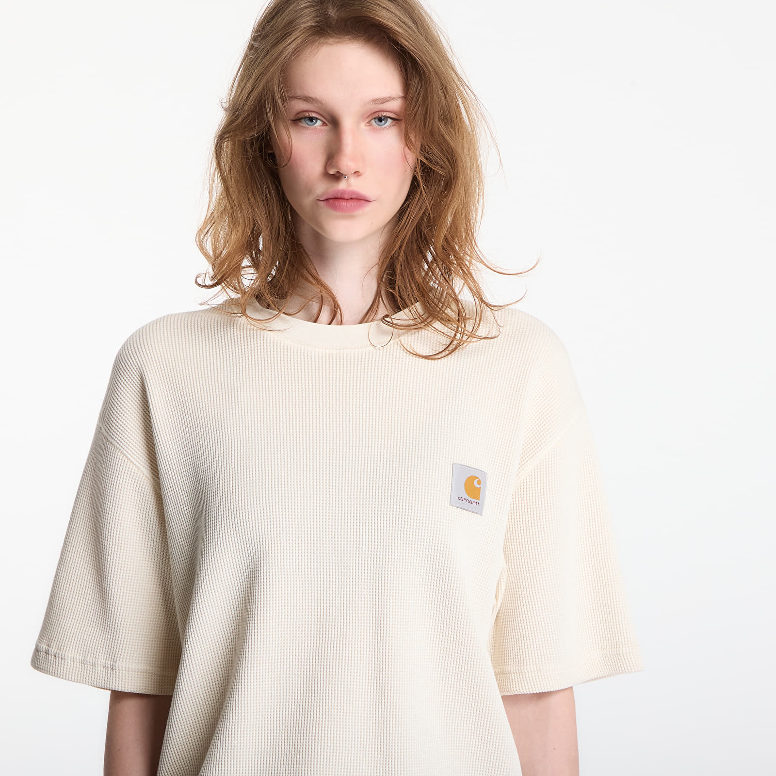 T-shirts Carhartt WIP S/S Nelson Waffle T-Shirt UNISEX Natural