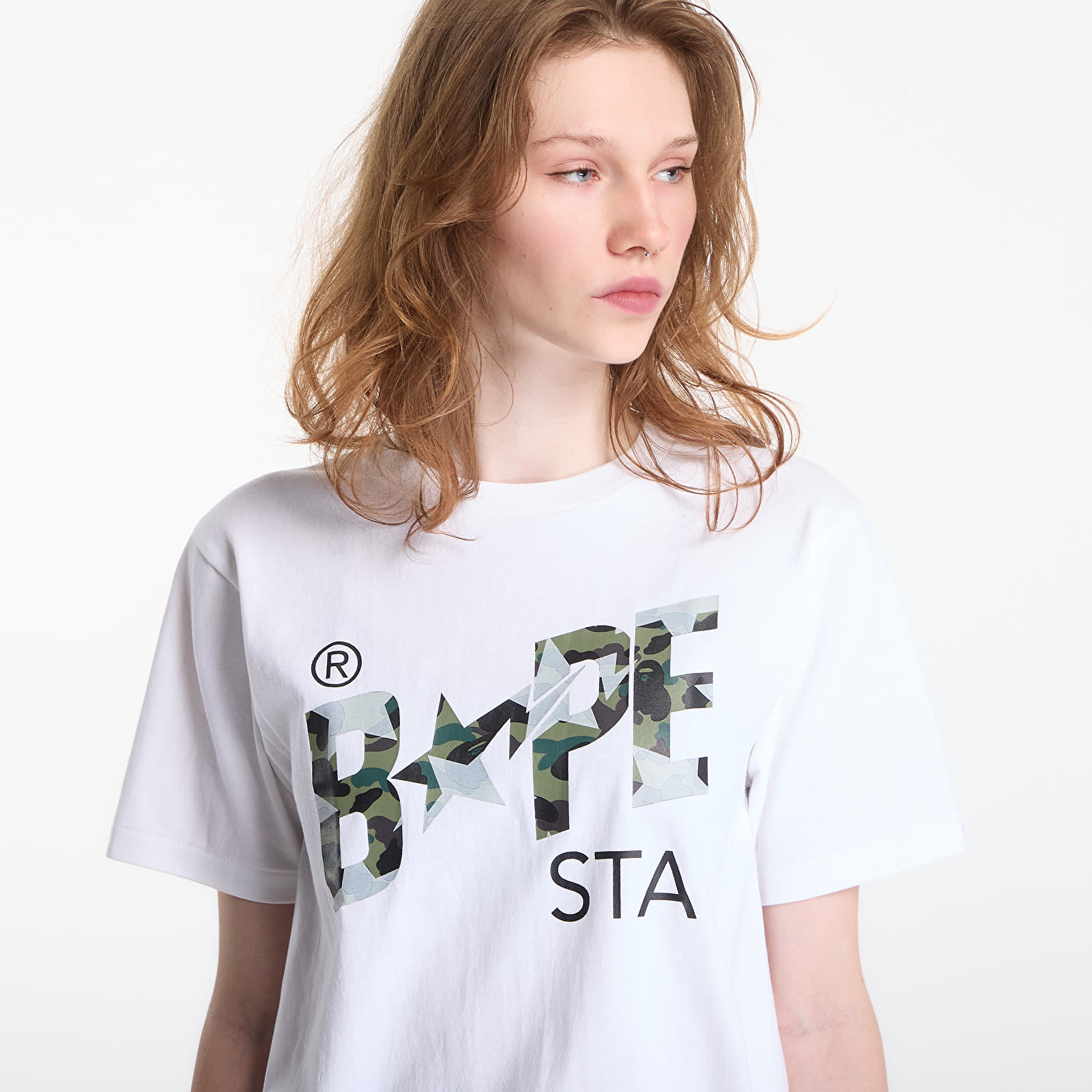 T-shirts A Bathing Ape Sta Over Print 1st Camo Bape Sta Tee UNISEX White