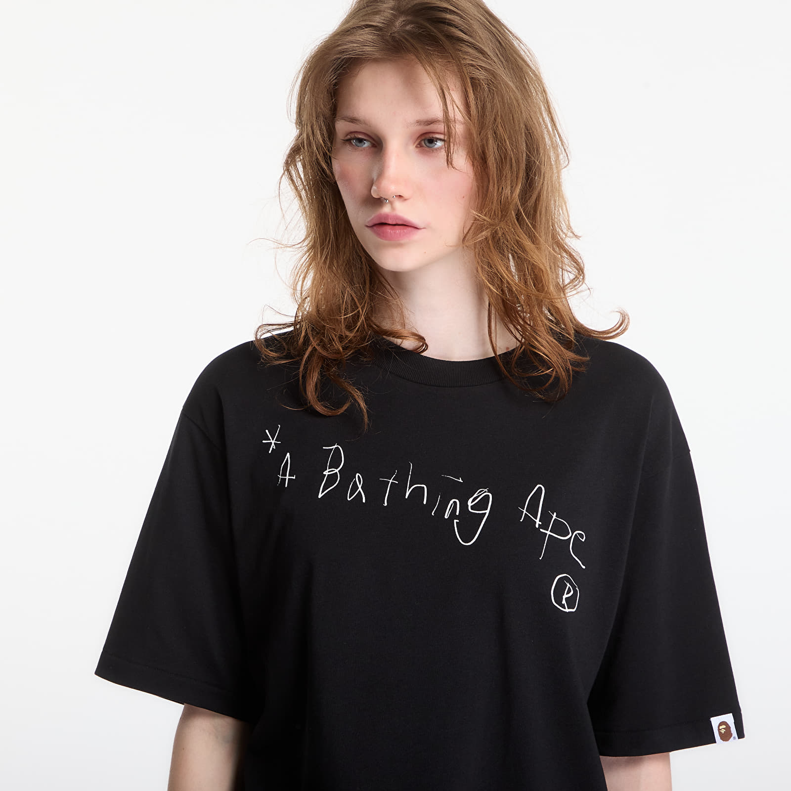 T-shirts A Bathing Ape Hand Draw A Bathing Ape Relaxed Fit Tee UNISEX Black