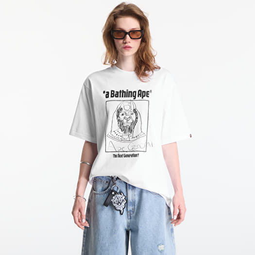 T-shirt A Bathing Ape Hand Draw Ape General Relaxed Fit Tee UNISEX White