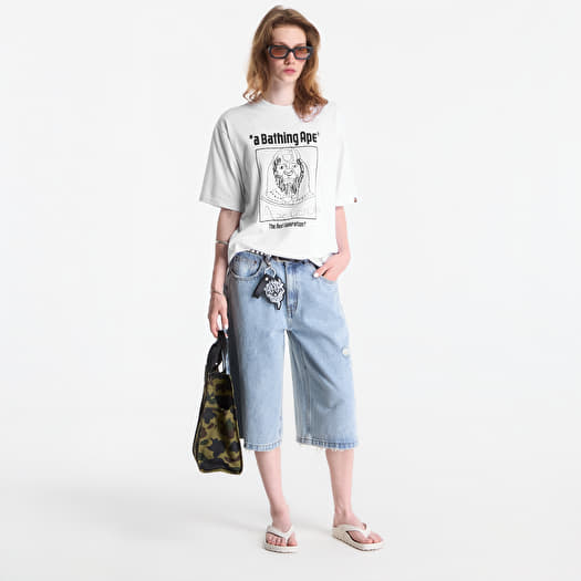 A Bathing Ape Hand Draw Ape General Relaxed Fit Tee UNISEX White