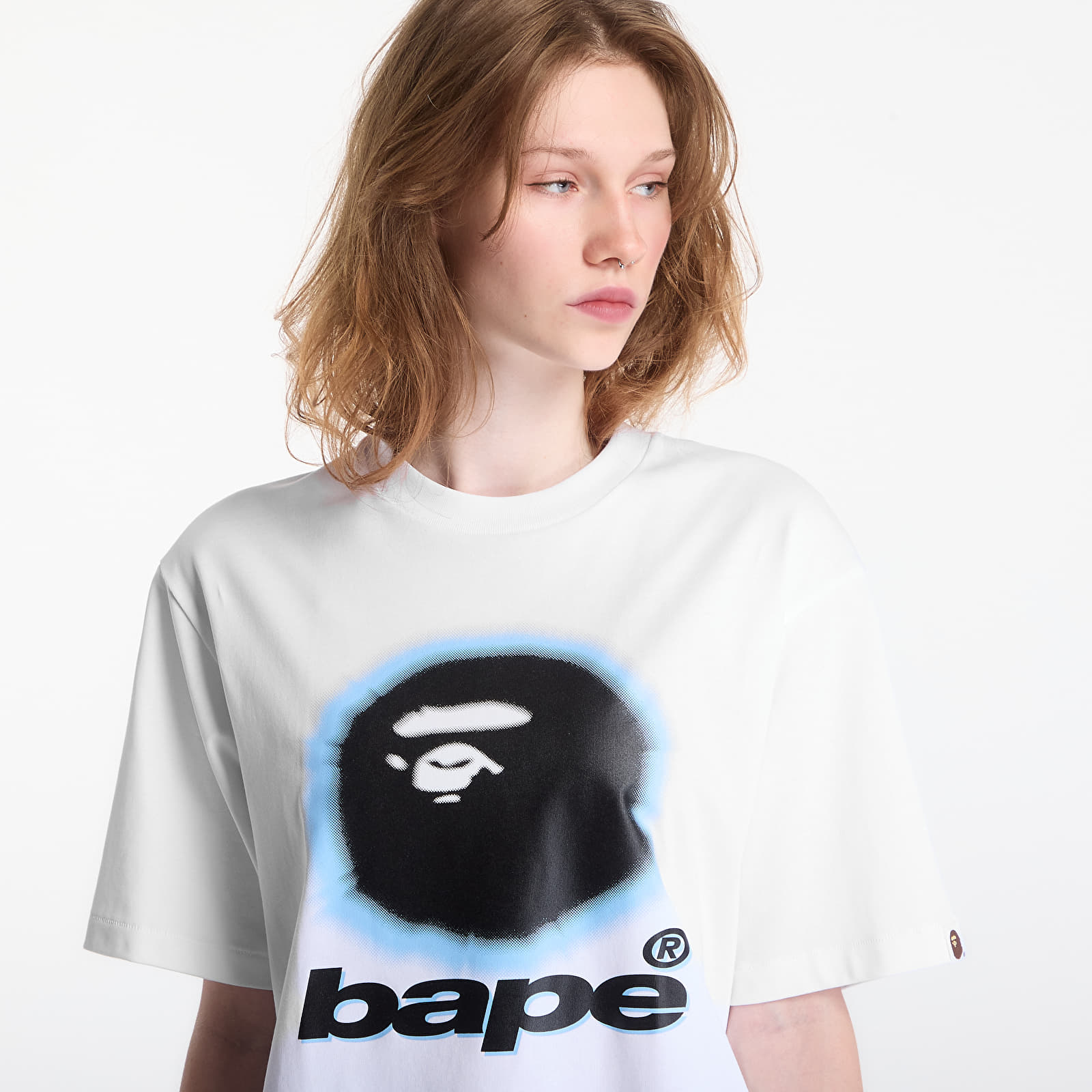 T-shirts A Bathing Ape Spray Ape Head Relaxed Fit Tee UNISEX White