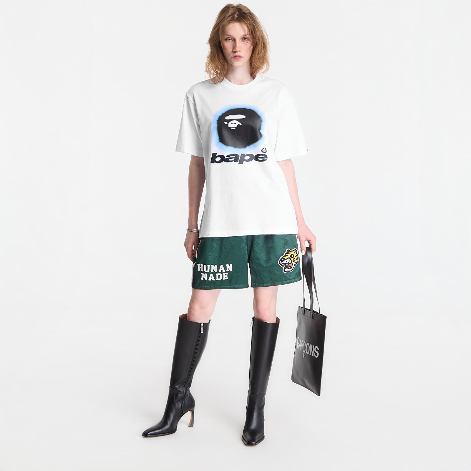 T-shirts A Bathing Ape Spray Ape Head Relaxed Fit Tee UNISEX White