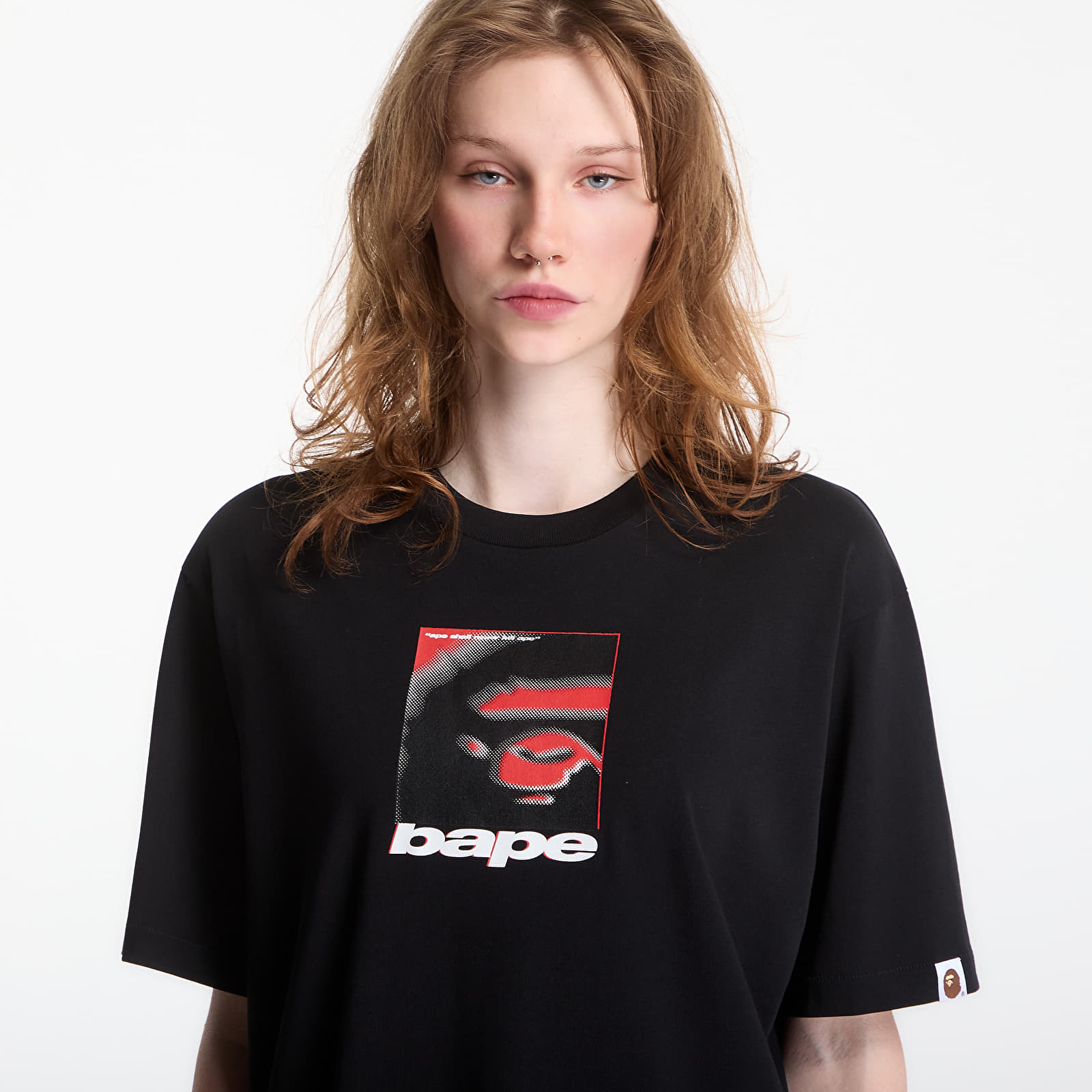 Tricouri  A Bathing Ape Spray Ape Head Box Relaxed Fit Tee UNISEX Black