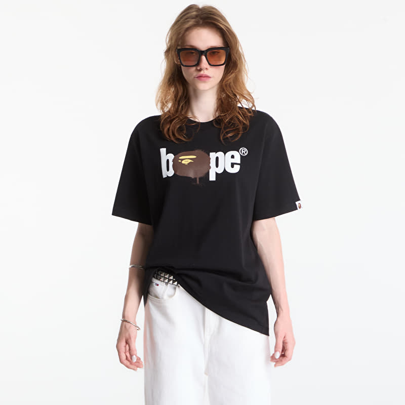 A Bathing Ape Graffiti Bape Logo Relaxed Fit Tee UNISEX Black