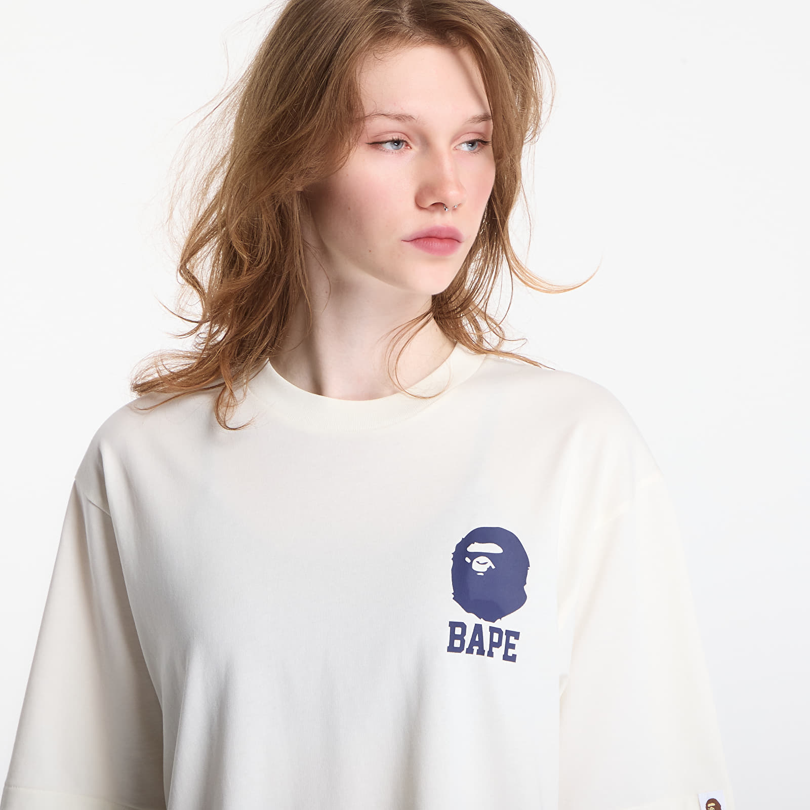 T-shirts A Bathing Ape Lukewarm Water Logo Relaxed Fit Tee UNISEX Ivory