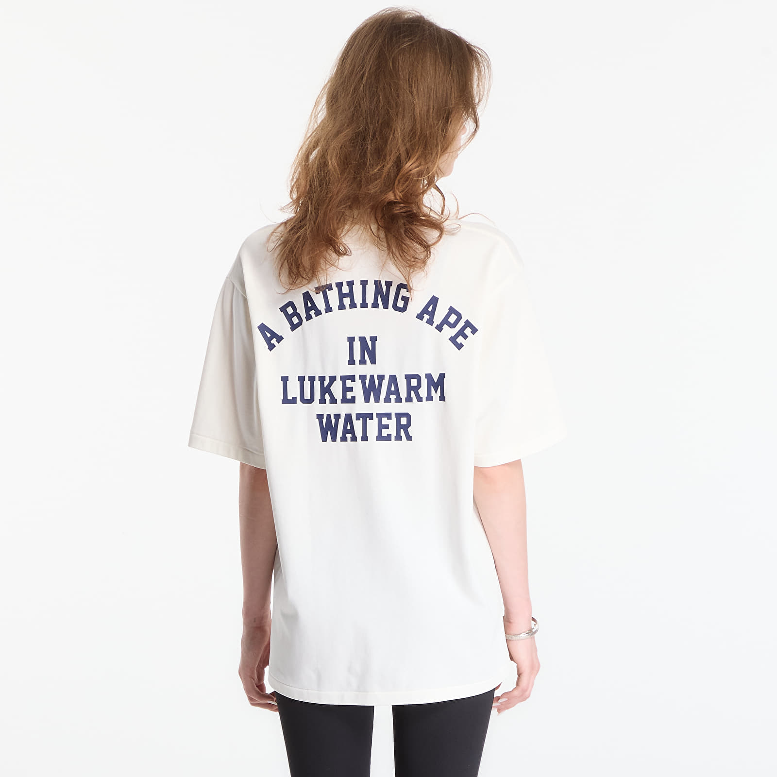 T-shirts A Bathing Ape Lukewarm Water Logo Relaxed Fit Tee UNISEX Ivory
