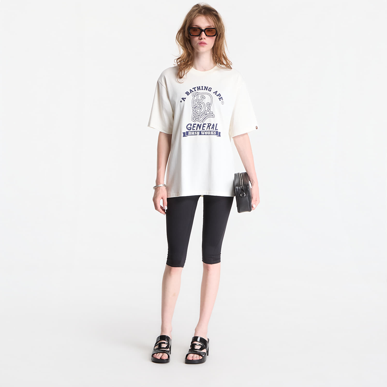 T-shirts A Bathing Ape Ape General College Relaxed Fit Tee UNISEX Ivory