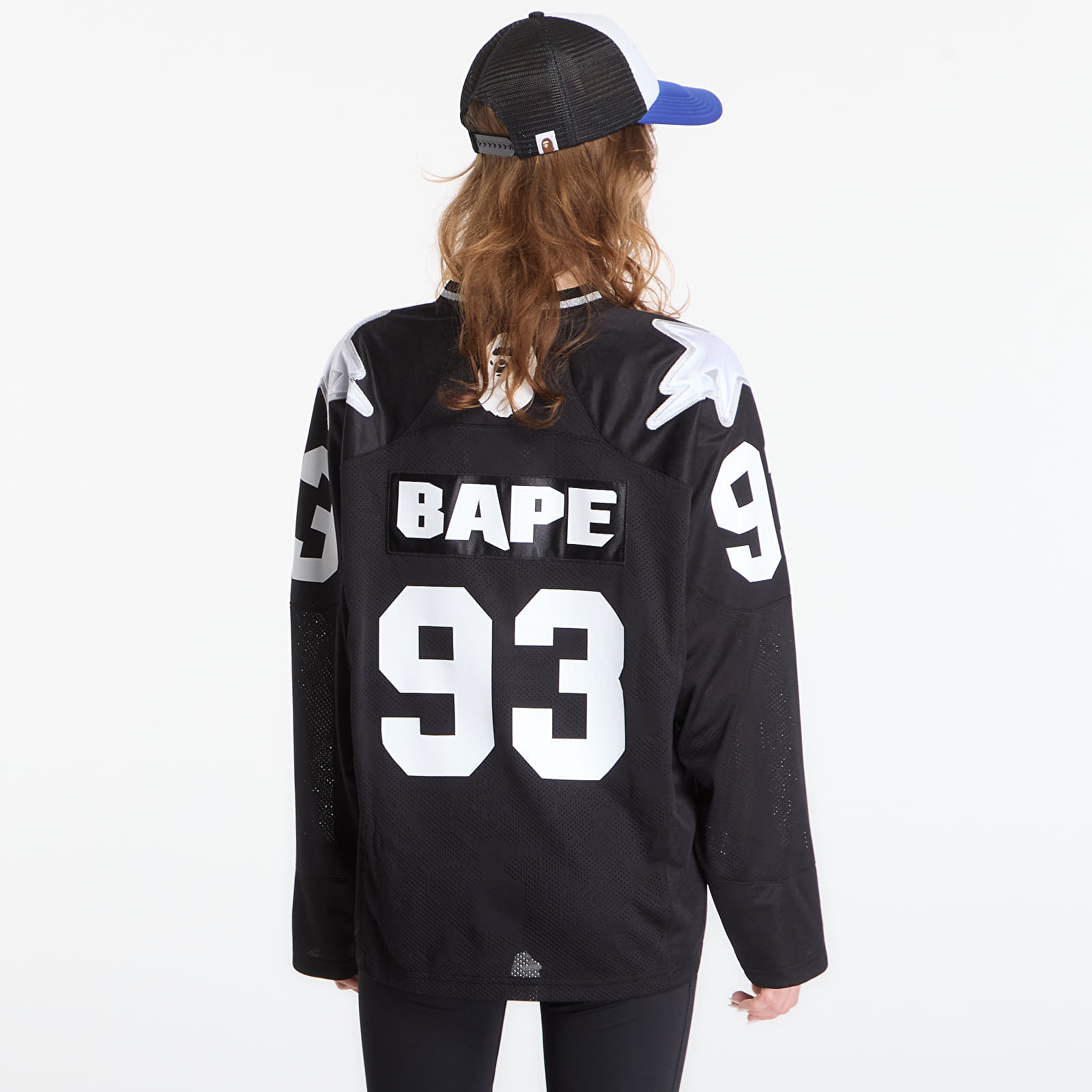 Maillots A Bathing Ape Line Camo Multi Logo Cropped Fit Football Jersey UNISEX Black