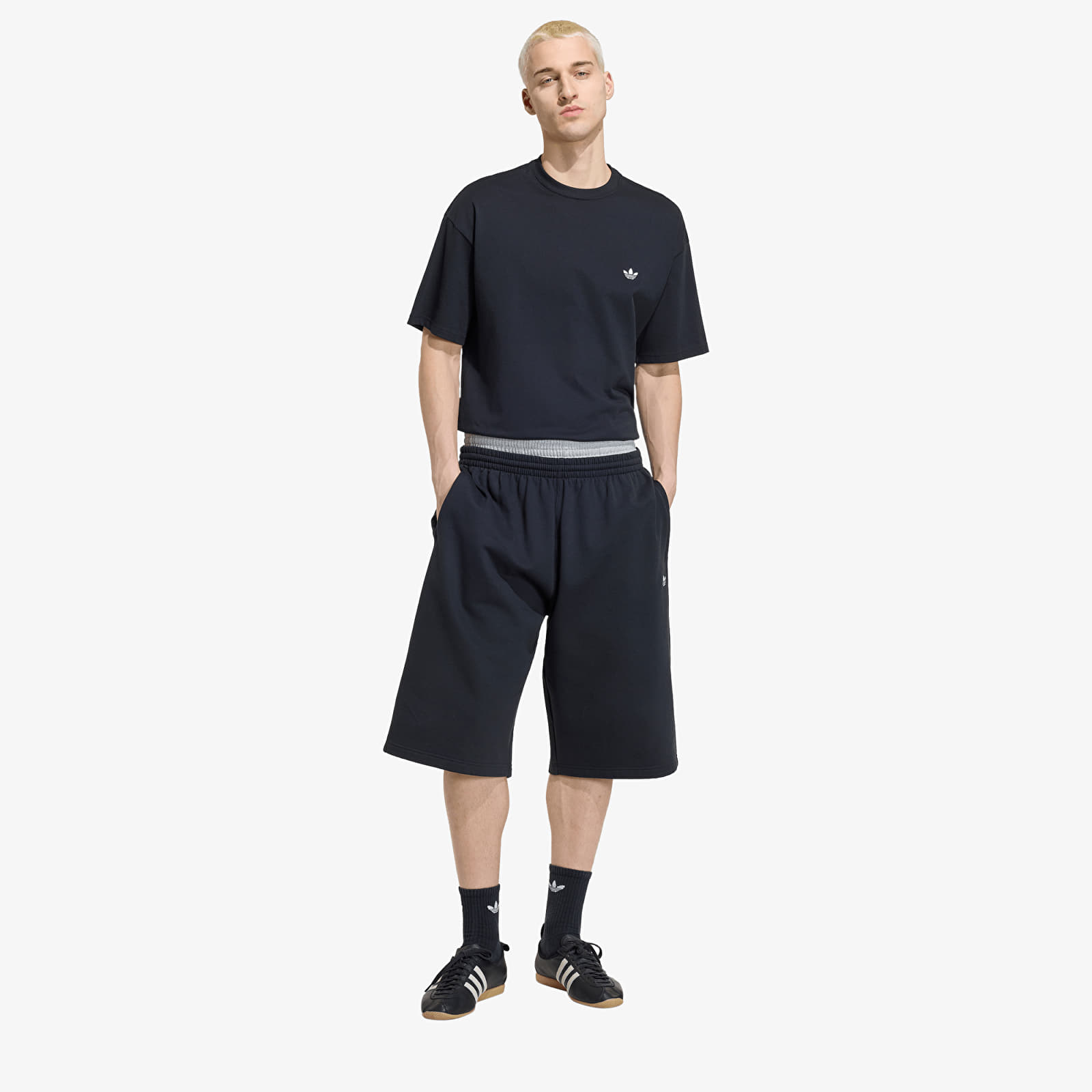 Men's T-shirts adidas Trefoil Essentials Loose Dropped Shoulder T-shirt Black